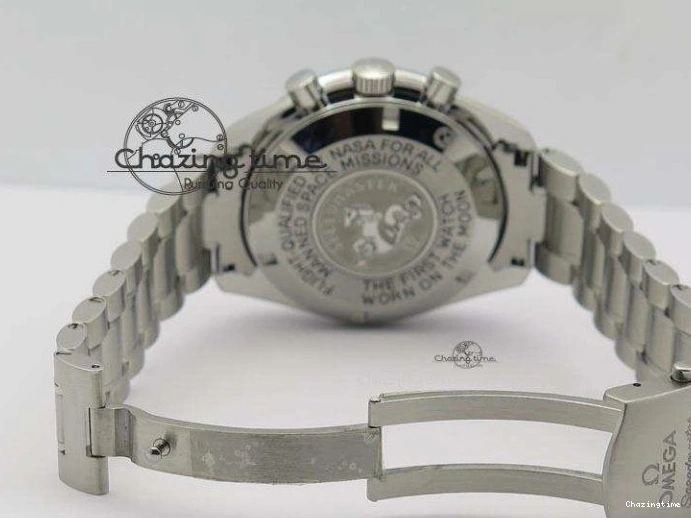 0419 Refined Speedmaster 50th Anniversary Black Dial On SS Bracelet 8232